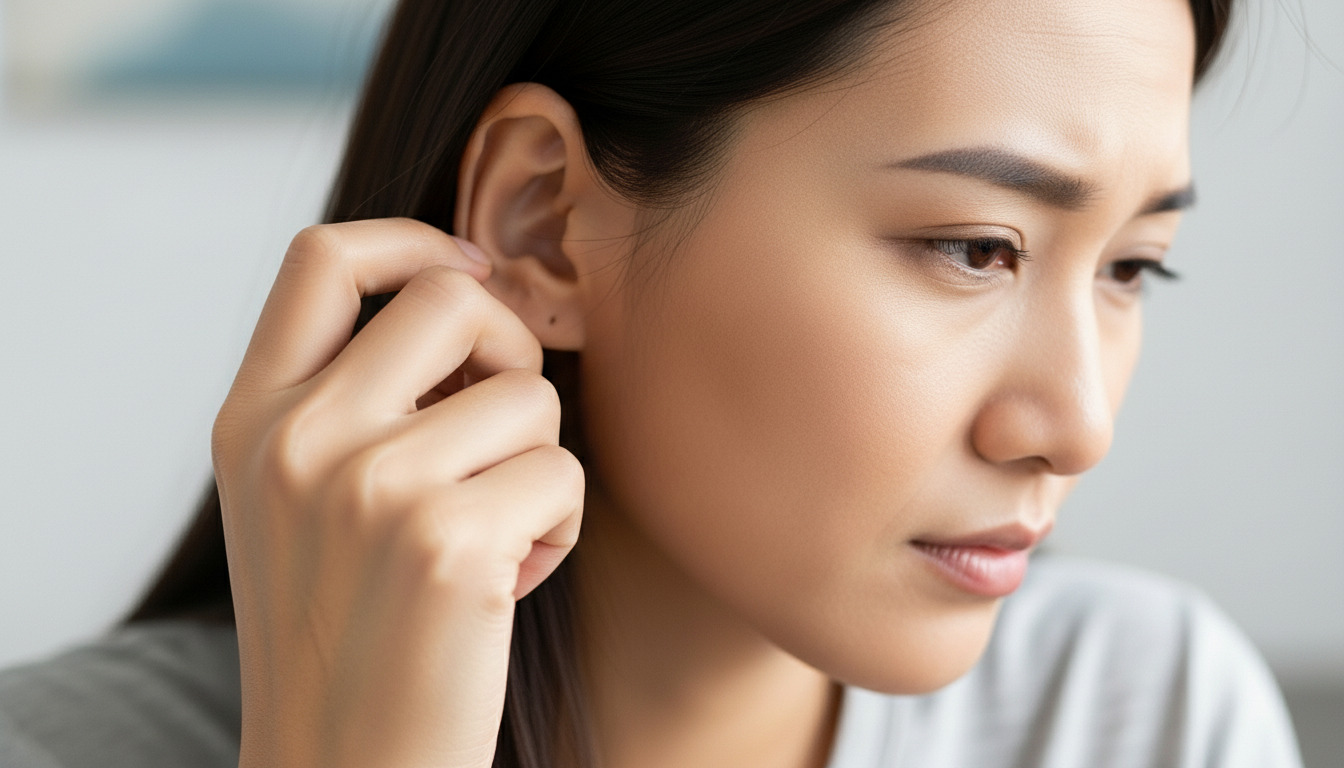 Image ear itching